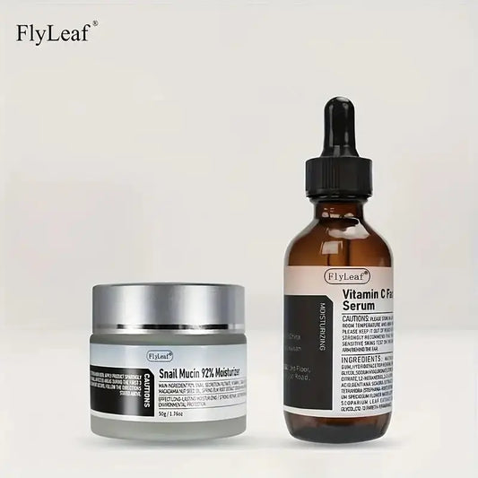 Vitamin C Serum Oil & Snail Mucin Cream 30Ml Each Combo