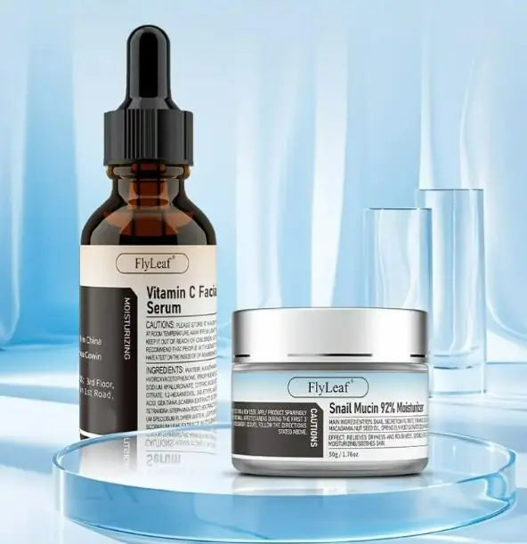 Vitamin C Serum Oil & Snail Mucin Cream 30Ml Each Combo